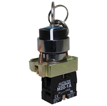 CHAVE SELETORA COM CHAVE 22MM METÁLICO IHM Industrial Sorocaba Interface homem máquina Peças automação industrial